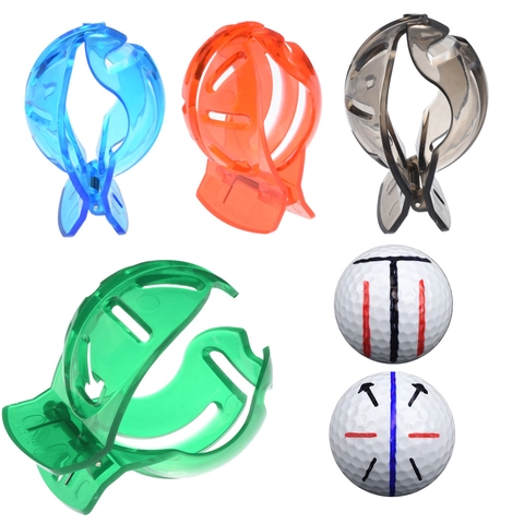 Golf Ball Liner Marker Tool Plastic Alignment Drawing Template Clip Positioning Sports Training Accessory Durable