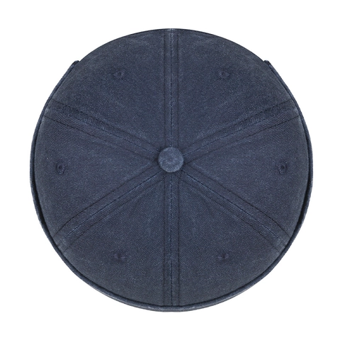 Bonnet Docker Vintage En Coton Lavé Casquette Sans Bord Broderie Couronne Rétro Hip Hop Réglable Streetwear Casquette