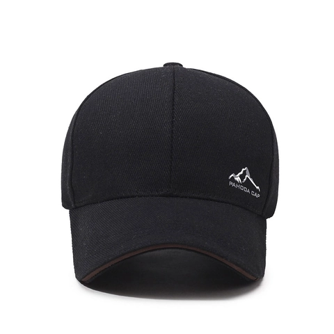 Casquette De Baseball Coton Broderie Montagne Boucle Métallique Réglable Chapeau Soleil Extérieur Pour Hommes Femmes