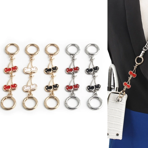 Bag Extension Chain Alloy Enamel Fruit Heart Decorative Shoulder Strap Replacement For Women Cute Sweet Handbag Accessory