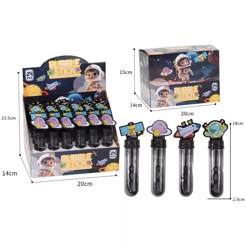 Cartoon Bubble Wand Toys For Kids Outdoor Party Favors Leakproof ABS Plastic Mini Portable Blowing Bubbles Hand Gifts