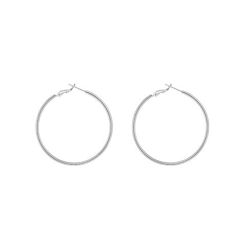 Pendientes De Aro Redondos Minimalistas De Cobre Con Poste De Plata De Ley 925 Joyería De Moda Para Mujeres Estilo Elegante
