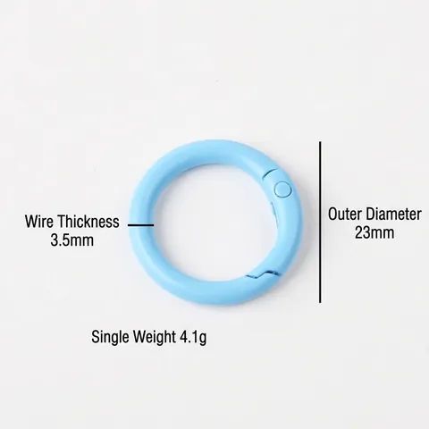 Hebillas De Anillo En O Con Resorte De Aleación Colorida Mosquetón Redondo Anillos De Puerta Abierta Para Joyería DIY Bolso