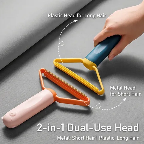 Rasoir Anti Bouloche Manuel Extracteur De Peluches Portable Tête En Cuivre Double Face Pour Tapis Pull Manteau Poignée Ours