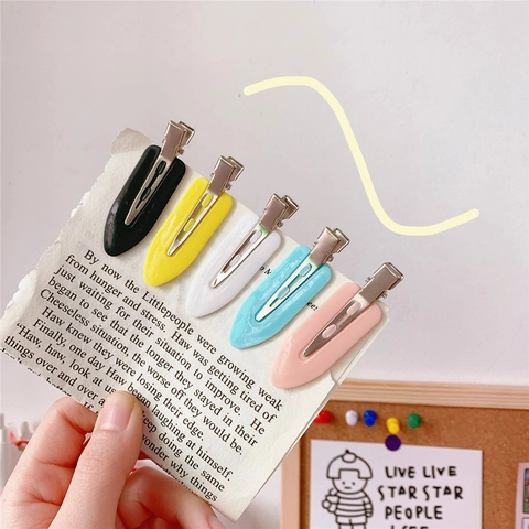 Seamless Hair Clips Makeup Hair Side Clip Duckbill Hairpins Matte Candy Color Hair Styling Accessories For Women Girls