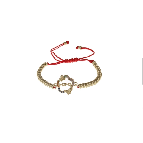 Bracciale Regolabile Con Pendente Farfalla Lettera MAMA Rame Zircone Regalo Festa Della Mamma Per Donne