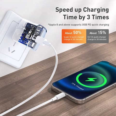 Pd20W Fast Charging Charger Type-C Interface European And American Standard Speed Adapter Suitable For 12 13 Charging Head