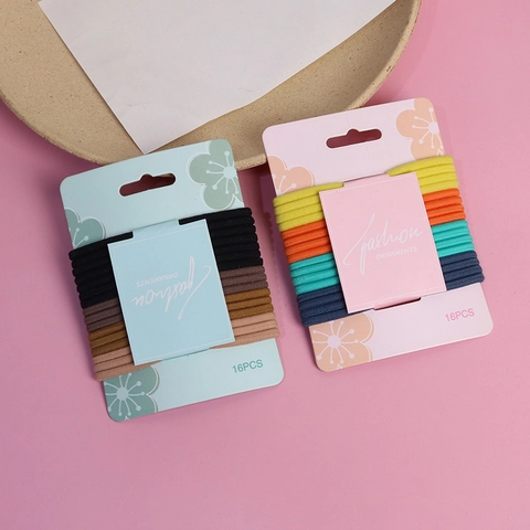 High Elasticity Hair Ties Seamless Thickened Ponytail Holder Minimalist Colorful Hair Bands For Women Accessories