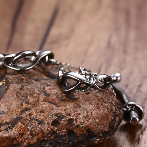 Punk Alloy Samurai Sword Stud Earrings With Chain Vintage Gothic Silver Curved Sword Dangle Earrings For Men Women Jewelry