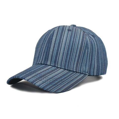 Cappello Da Baseball A Righe In Cotone Regolabile Retro Casual Visiera Curva Cappello Da Sole Per Uomo Donna