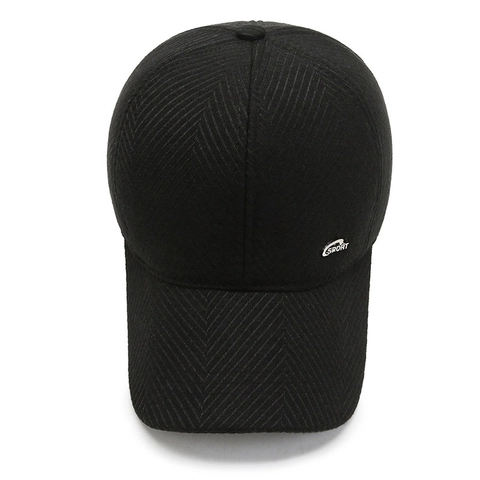 Cappello Da Baseball Invernale Da Uomo Lana Lisca Di Pesce Caldo Spesso Con Protezione Per Orecchie Sportivo