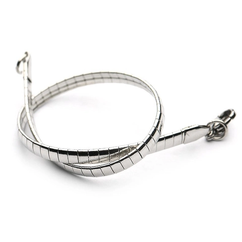 Minimalistisches Titanstahl Kettenglied Armband Für Damen Und Herren Silberne Farbe Mode Einfacher Schmuck Punk Stil