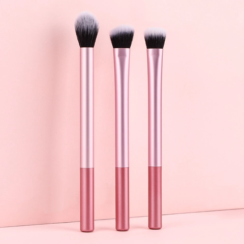 Make-up Borstels Synthetische Vezelharen Metallic ABS Lang Oogschaduw Poeder Contour Oog Gezicht Tools Draagbare Vrouwen