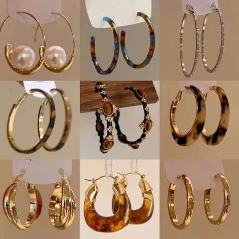 Pendientes De Aro Geométricos Minimalistas De Cobre Con Poste De Plata De Ley 925 Joyería De Moda Para Mujer