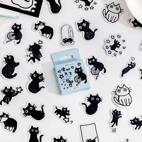 Cartoon Animal Cat Panda Dog Stickers Cute Kawaii Scrapbooking DIY Decorative Stickers Journal Notebook
