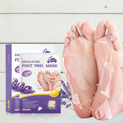 Lavendel Vitamin C Peeling Fußmaske Zur Entfernung Von Abgestorbener Haut Und Hornhaut Macht Die Fersen Weich Feuchtigkeitsspendend Home Spa Hautpflege