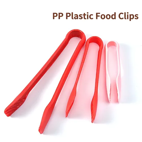 Pinze Per Alimenti Plastica PP Incastrate Per Pane Torta Insalata Cucina Strumento Da Cucina Antiscivolo Accessori Da Forno Colorati