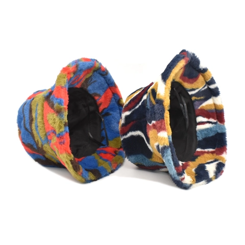 Cappello Alla Pescatora In Pelliccia Sintetica Da Donna Invernale Caldo Peluche Ispessito Tie Dye Alla Moda