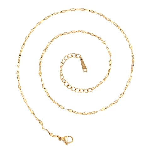 Collana A Catena In Acciaio Inossidabile Placcato Oro 18K Minimalista Catena A Labbro Gioielli Per Donna