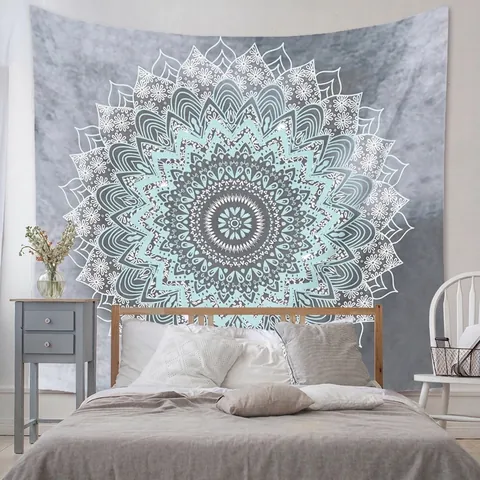 Bohemian Mandala Tapestry Polyester Fabric Wall Hanging For Bedroom Living Room Home Decor Boho Ethnic Style
