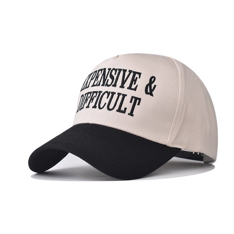 Gorra De Béisbol De Algodón Bordado Letra Bloque De Color Ajustable Snapback Sombrero De Sol Para Hombre Mujer