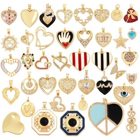 Pendentifs en Cupronickel Émail Strass Cœur Papillon pour Création de Bijoux DIY Collier Bracelet Accessoires Artisanat
