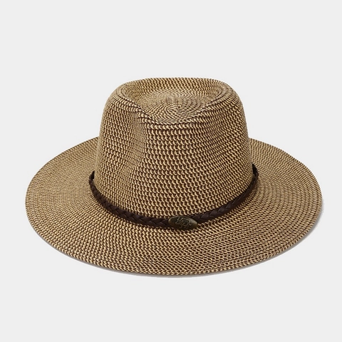 Woven Paper Strohhut Fedora Mit Breiter Krempe Sommer Sonnenschutz Strand Retro Unisex Hut Mit Lederband