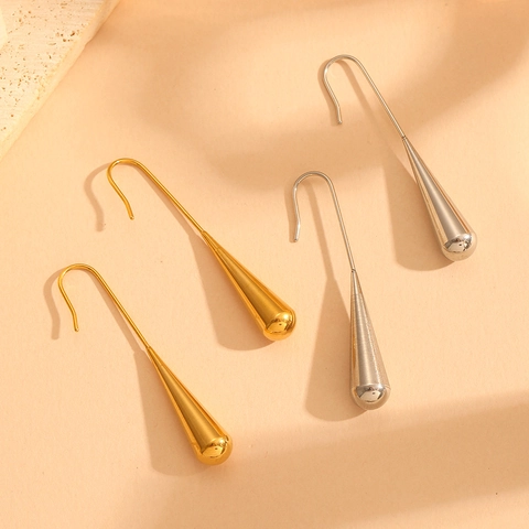 Orecchini A Gancio A Goccia Minimalisti Per Donna Gioielli Geometrici Vintage In Acciaio Inossidabile Lucidato