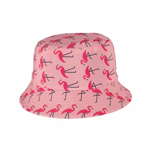 Wendehut Flamingo Druck Polyester Anglerhut Sonnenschutz Faltbar Sommer Fischerhut Für Damen Herren Outdoor Reise Kappe