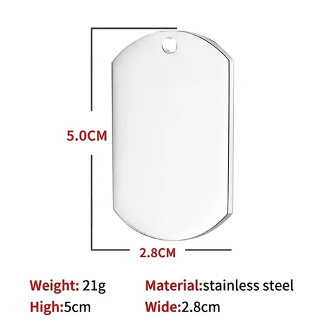 Edelstahl Blanko Dog Tag Anhänger Für DIY Schmuckherstellung Poliertes Metall Rechteck Herz Rund Gitarrenplektrum Charms