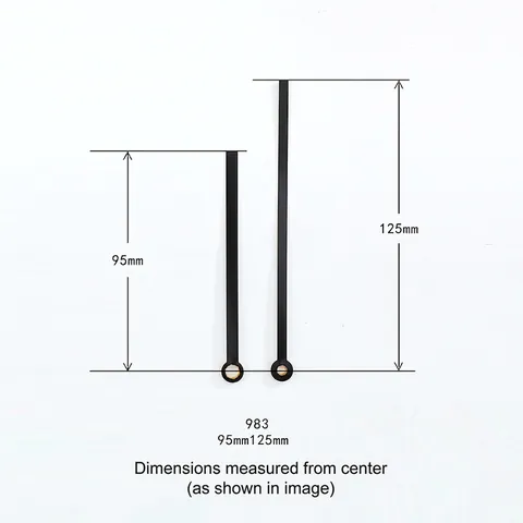 Aluminum Clock Hands Replacement Metal Hour Minute Hands For DIY Quartz Wall Clock Repair Modern Simple Style