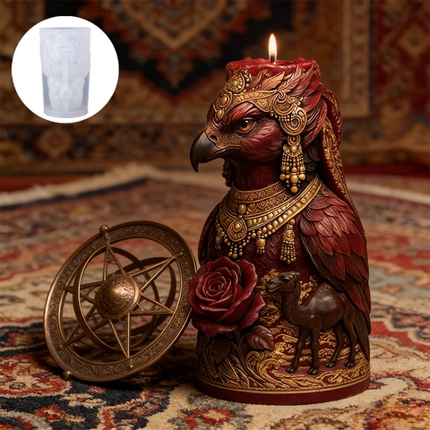 Stampo In Silicone Testa Di Aquila Rosa Cammello DIY Candela Sapone Resina Artigianato Artistico Esotico