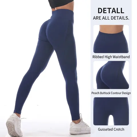 Women Seamless Yoga Pants High Waist Tummy Control Butt Lifting Leggings Nylon Spandex Elastic Gym Fitness Workout