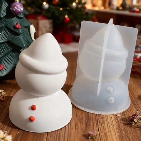 3D Weihnachten Weihnachtsmann Schneemann Silikonform Für DIY Handgefertigte Kerze Seife Harz Gips Handwerk