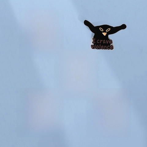 Lustige Schwarze Katze Eule Emaille Pin Brosche Cartoon Tier Meme Slogan Zinklegierung Schmuck Für Rucksack Kleidung Zubehör