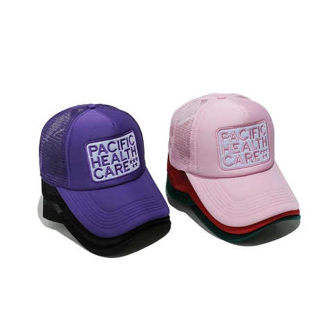Trucker Hat Mesh Breathable Polyester Letter Patch Coconut Tree Embroidery Summer Beach Hip Hop Snapback Cap