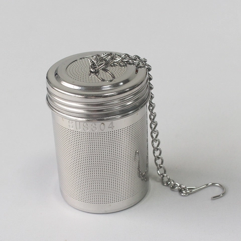Panier Filtre En Treillis Pour Infuseur De Thé En Acier Inoxydable 304 Avec Crochet De Chaîne Pour Thé En Vrac Tasse De Pot De Cuisine