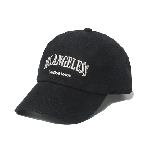 Los Angeles Letter Embroidery Washed Cotton Baseball Cap Vintage Distressed Adjustable Outdoor Sun Hat For Men And Women
