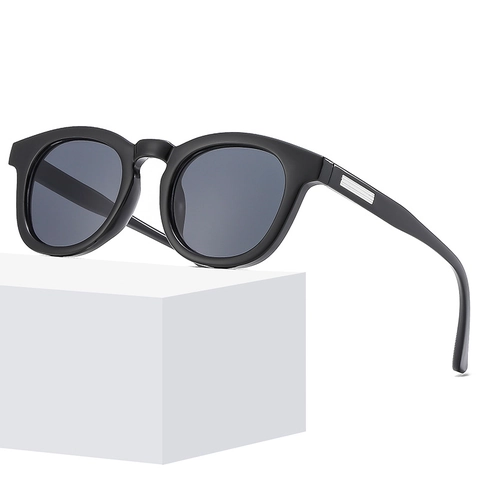 Retro Runde Sonnenbrille Modische Kleine Rahmen Brillen PC AC Material Für Männer Frauen Outdoor Täglich Styling