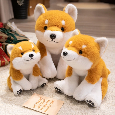 Χαριτωμένο Λούτρινο Παιχνίδι Shiba Inu Μαλακό Σκυλάκι Μαξιλάρι Για Παιδικό Δώρο Γενεθλίων Διακόσμηση Σπιτιού Κούκλα Κουτάβι