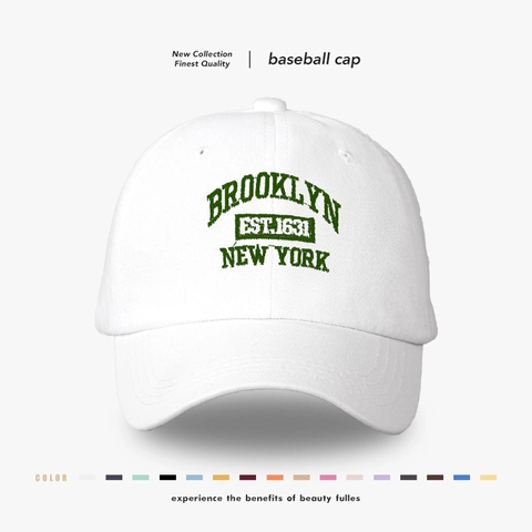 Baseballkappe Baumwolle Stickerei Brooklyn New York Buchstabe Verstellbar Retro Streetwear Sonnenschutz Hut