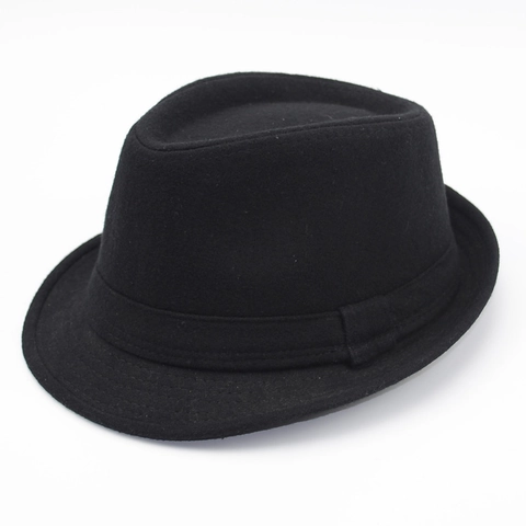 Klassischer Britischer Stil Wollmischung Fedora Hut Für Herren Damen Vintage Jazz Hut Mit Ledergürtel Kurze Krempe Herbst Winter Hut