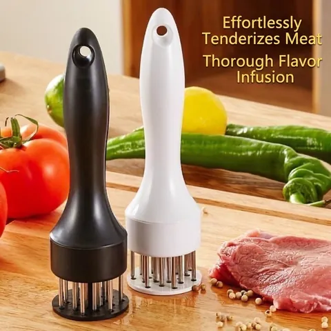 Professional Meat Tenderizer Tool With Stainless Steel Needles Manual Kitchen Cooking Accessory For Steak Poultry Pork