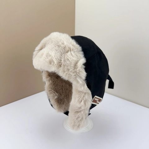 Cappello Da Trapper Invernale In Finta Pelle Scamosciata Berretto Da Aviatore Con Paraorecchie Fodera In Pelliccia