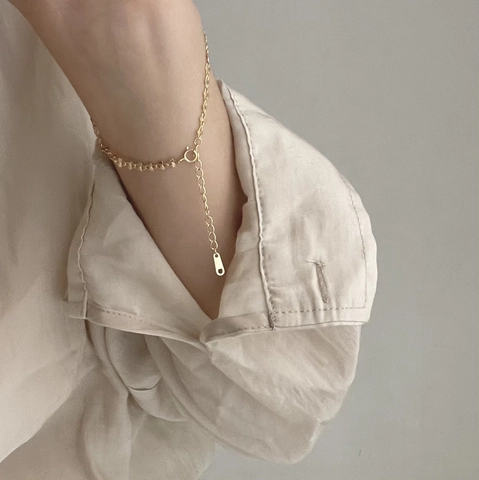 Pulsera De Plata De Ley 925 Minimalista Diseño De Eslabones Cruzados Línea Retorcida Cadena Fina Ajustable Para Mujer