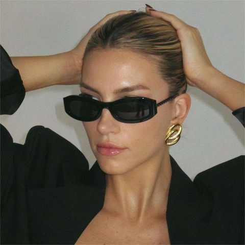 Pendientes De Aro Con Lazos Entrelazados De Acero Inoxidable Geométrico Moda Elegante Joyería Resistente Al Deslustre Mujer