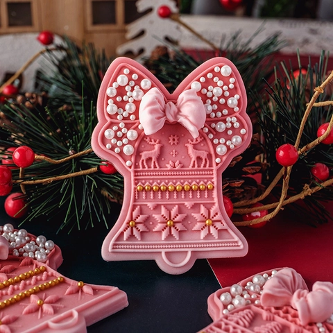 Stampo Per Biscotti Campana Di Natale Tagliapasta Per Fondant Stampa 3D Plastica PLA Acrilico Renna Strumento Da Cucina