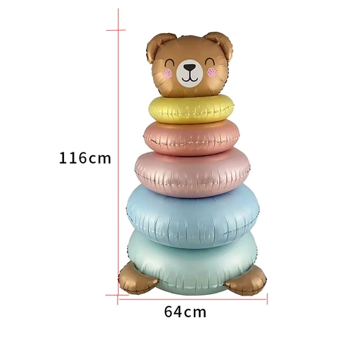 Palloncino In Alluminio 3D In Piedi Grande Decorazione Gonfiabile Albero Torta Orso Per Festa Compleanno Natale Halloween