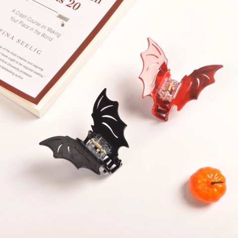 Molletta Per Capelli A Pipistrello Forma Di Ala Acetato Gotico Halloween Moda Copricapo Per Donne Ragazze Trendy