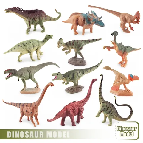 Realistic Dinosaur Models Simulation Ancient Animal Figures Educational PVC Plastic Prehistoric Creature Toy Ornaments